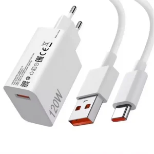 Xiaomi MDY-16-EN hálózati töltő USB aljzat (120W, PD gyorstöltő + Type-C kábel) FEHÉR Alacsony ár