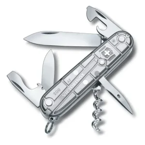 VICTORINOX Spartan zsebkés, 12 funkciós, áttetsző szürke (011-3603-T7) Ingyenes szállítás