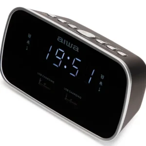 Aiwa CRU-19BK ébresztőórás rádió, fekete (13077) Outlet
