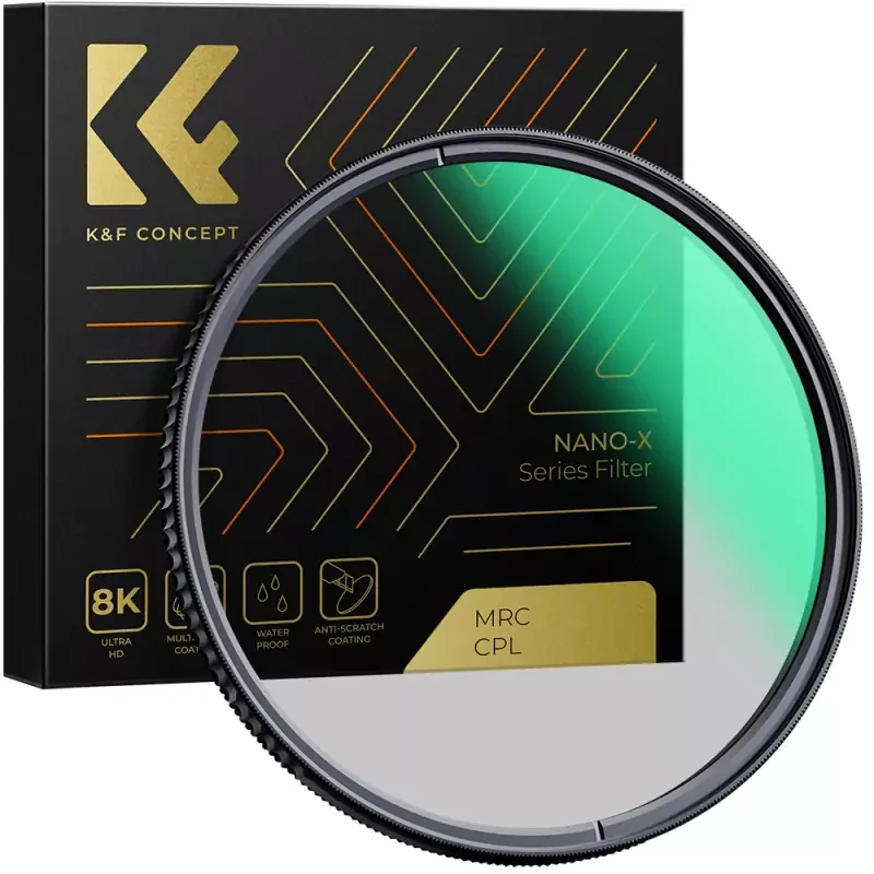 K&F Concept NANO-X series, B270, HD, CPL szűrő, vízlepergető, karcálló, 49mm (KF-01-992V1) Ne maradj le