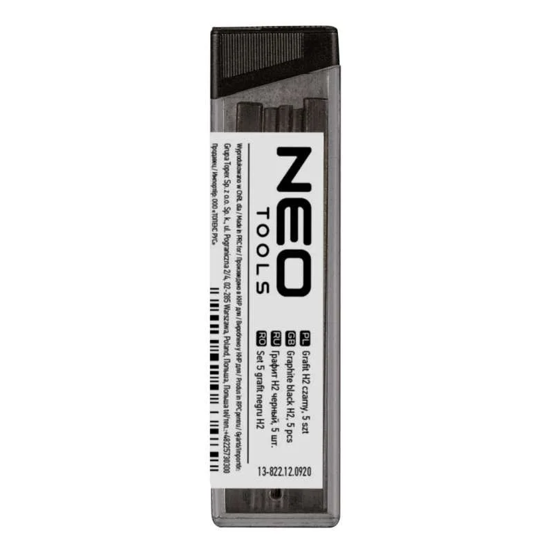 Ácsceruza betét NEO TOOLS H2 fekete 5 darab 13-822 Kiárusítás