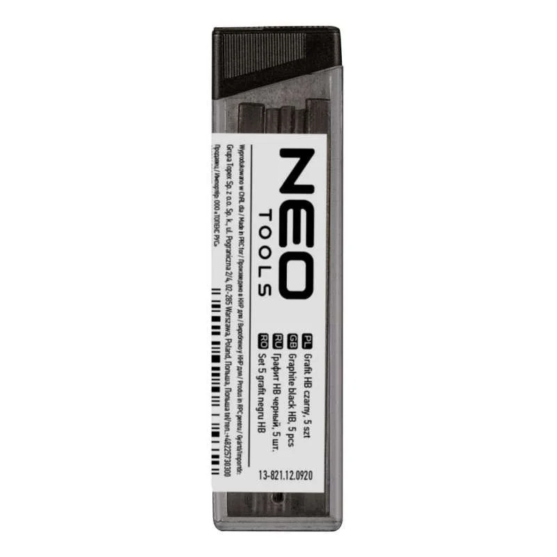 Ácsceruza betét NEO TOOLS HB fekete 5 darab 13-821 Csak ma
