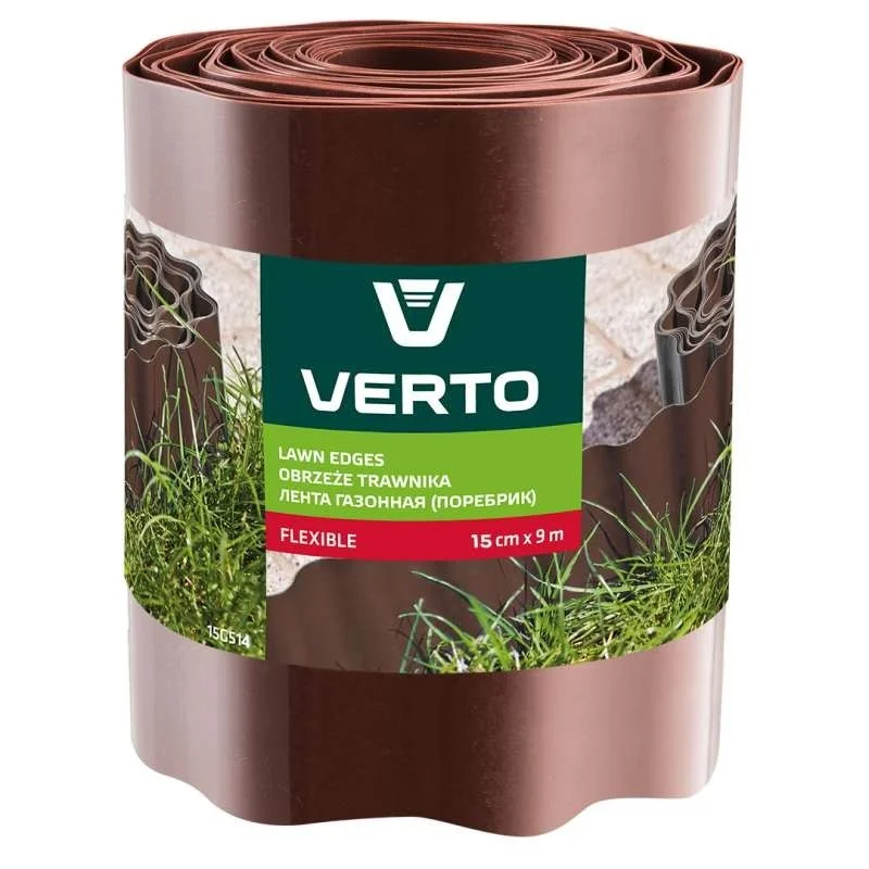 Ágyásszegély VERTO 15x9cm barna 9m 15G514 Szezonális akció