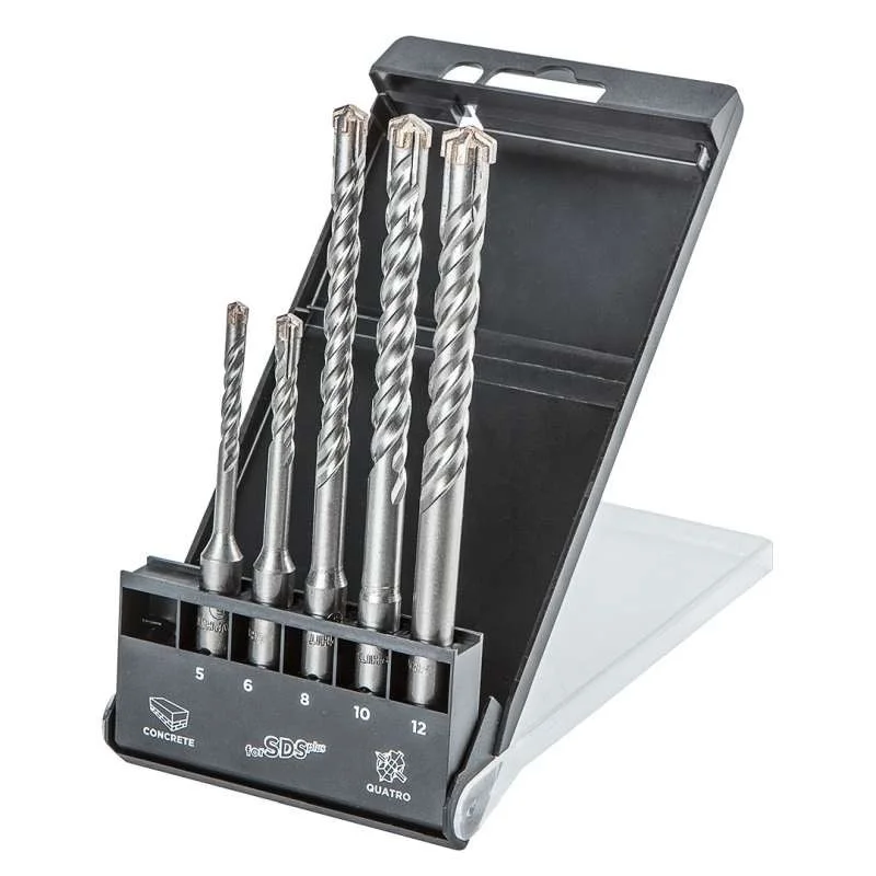 Ajánlat Betonfúró készlet GRAPHITE SDS 5-6x110mm 8-10-12x160mm 5 részes 57H572