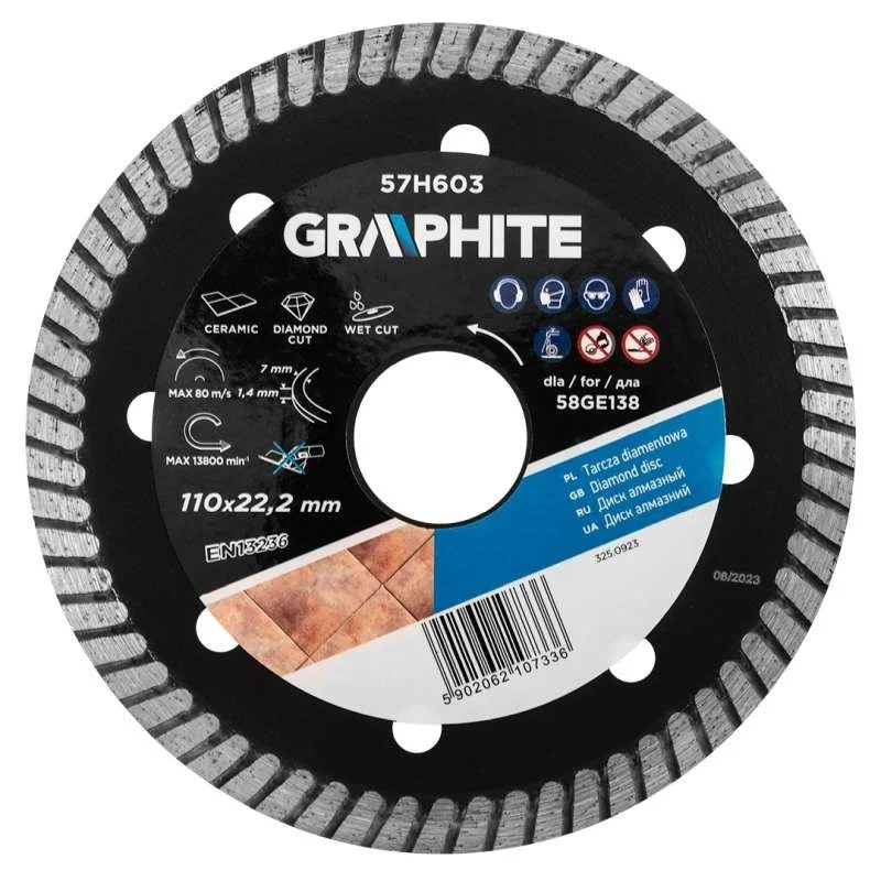 Akció Gyémántvágó GRAPHITE 110x22.2mm 58GE138-hoz TURBO 57H606