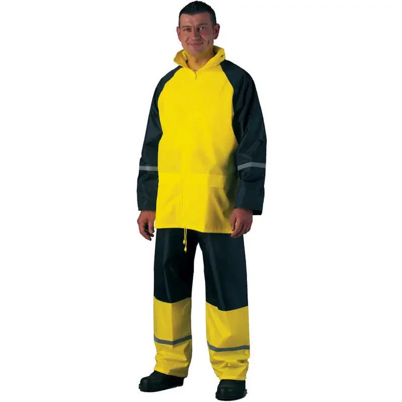 Akció MV Fluo orkán esőruha fényvisszaverő csíkkal, sárga 3XL, 50714