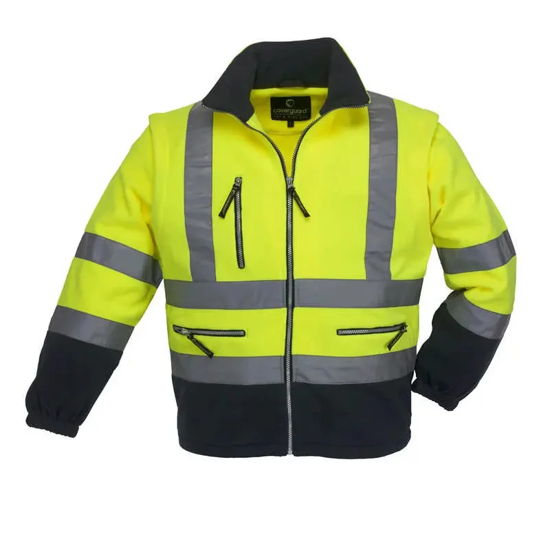 Akció MV Coverguard Fluo pulóver levehető ujjú sárga/kék XL, 7PSTYXL