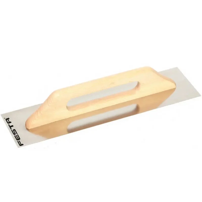 Azonnali szállítás Lev Festa glettvas, felhúzó simító 480x130mm, rozsdamentes, inox, fa markolat, Extra, 31082