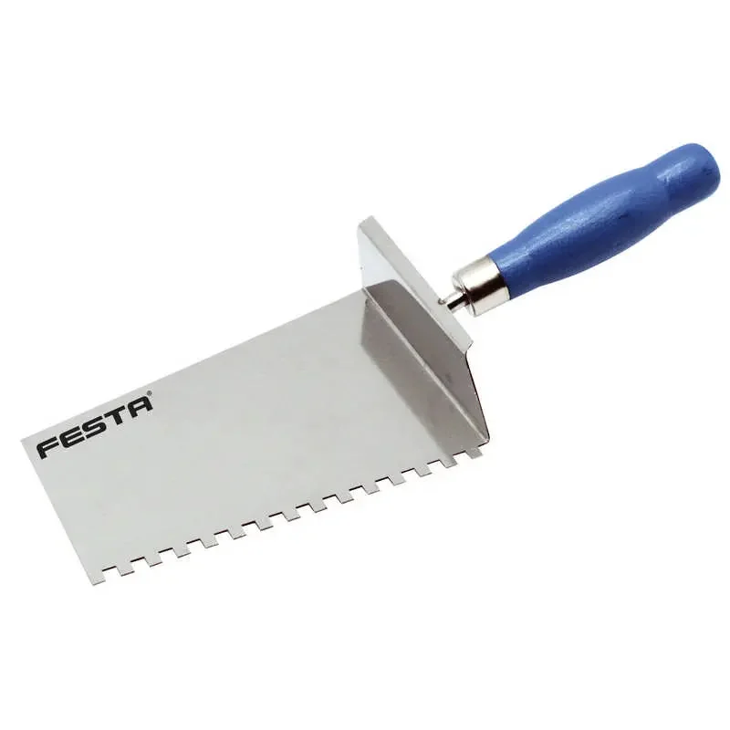 Lev Festa kőműveskanál, vakolókanál, fogazott 180mm E6, rozsdamentes, inox, 31218 Vásárlói kedvenc