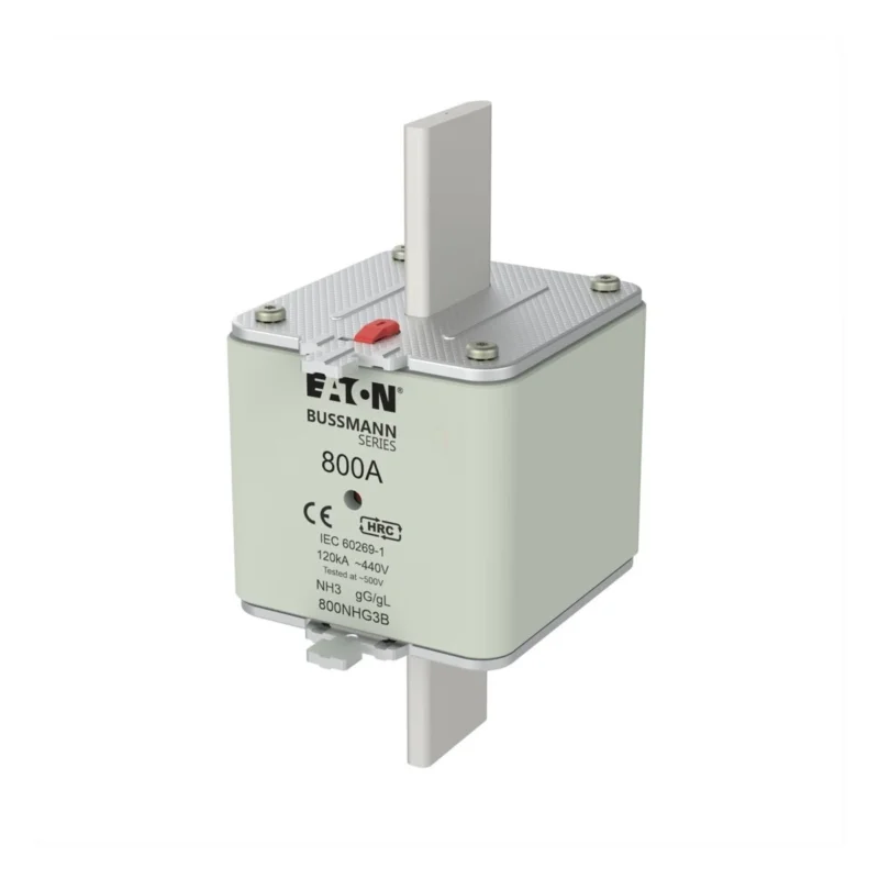 Bestseller Eaton nh-betét 800A, din 3 méret, 500V AC, gg/gl, NH biztosíték 800A 440v gg/gl size 3-800nhg3b