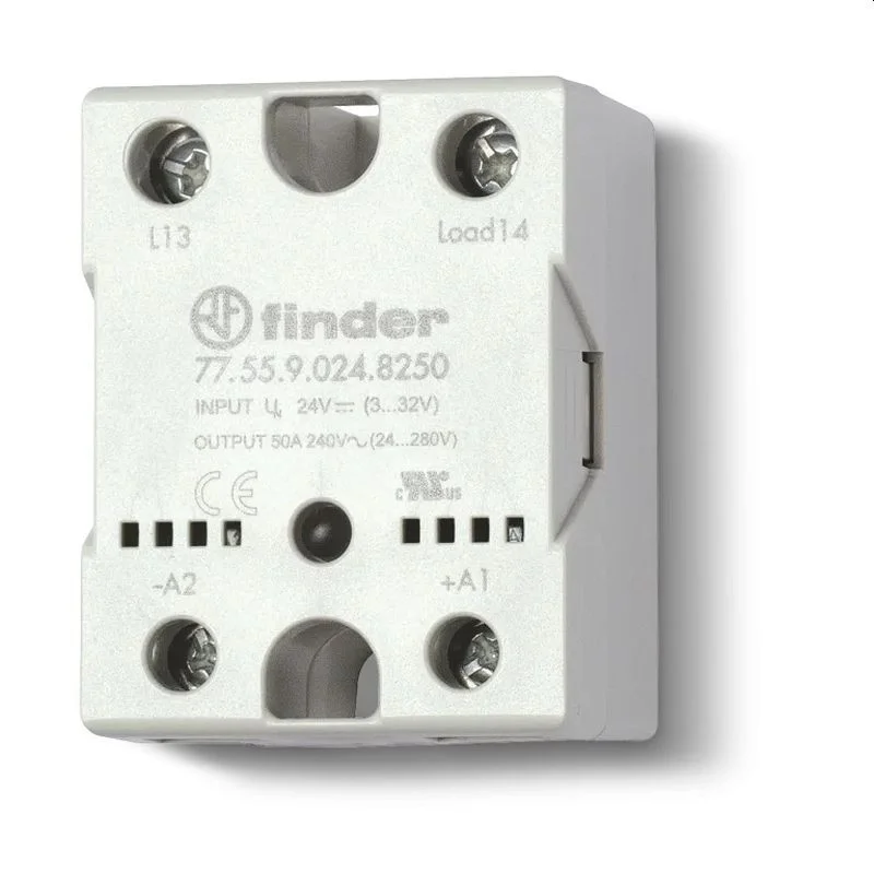 Vedd meg most Finder 77.55.9.024.8250 SSR relé,50A/(24...240) VAC