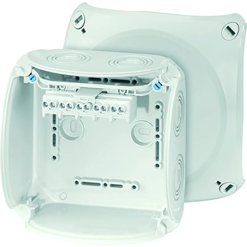 Vedd meg online Hensel KF 0604 G Kábelösszekötő doboz kapcsokkal, 130x130x77mm IP66 szürke, időjárásálló